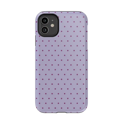 On the Dot | Purple & Plum Polka Dot Case