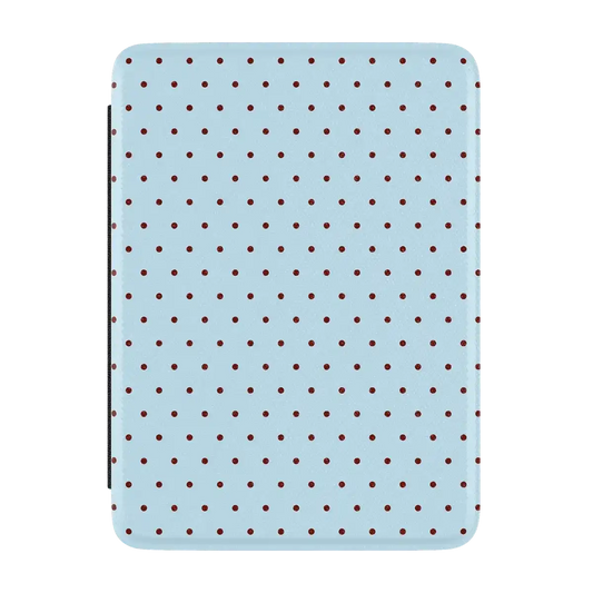 On the Dot | Blue Polka Dot Kindle Case