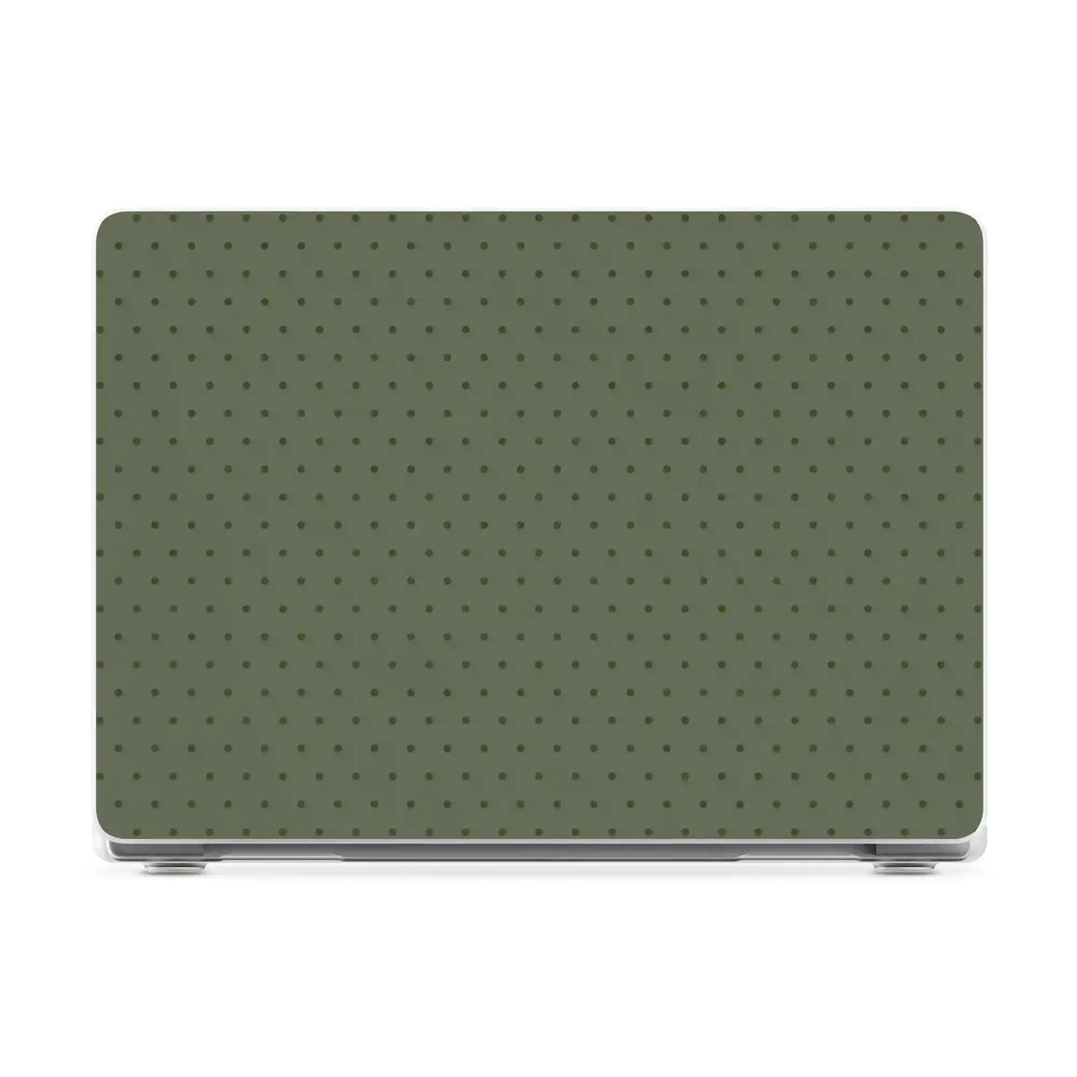 On the Dot | Olive Green Polka Dot Laptop Shell