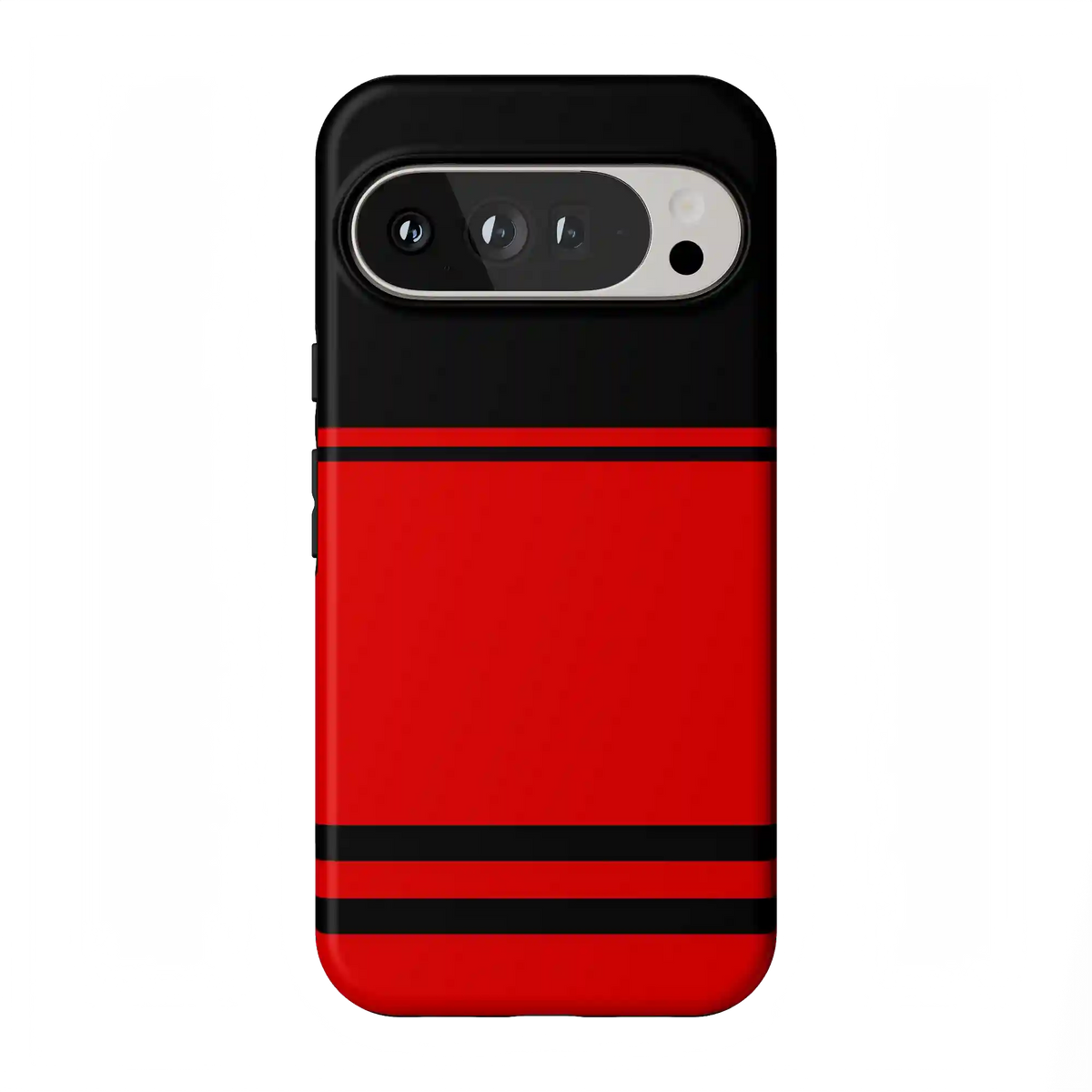 Storm Warning | Black & Red Stripes Case