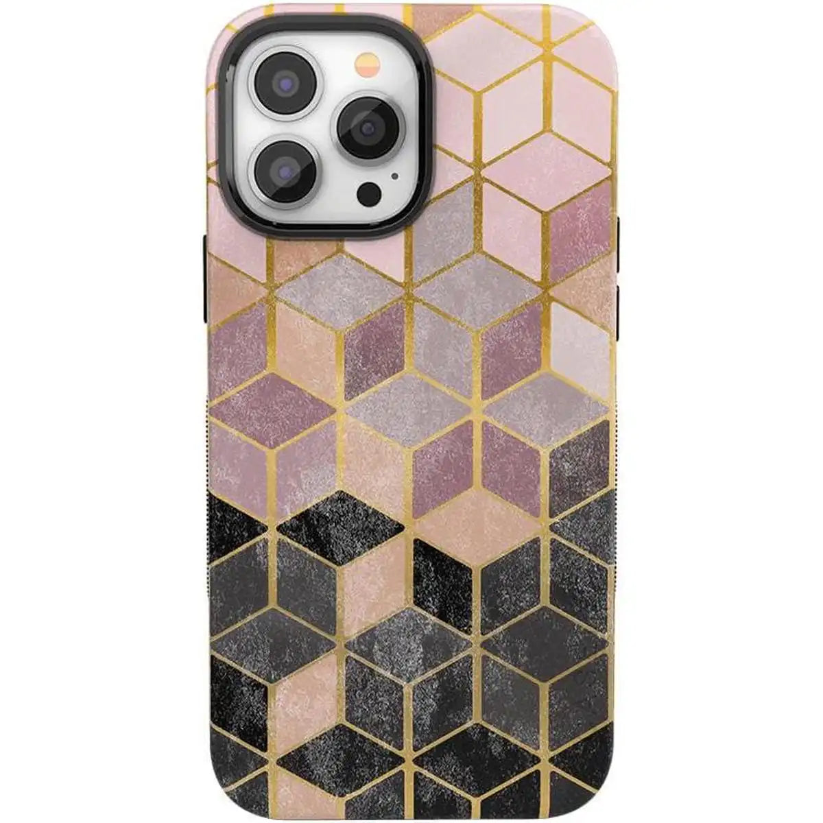 Stepping Up | Geo Rose Gold Marble Case