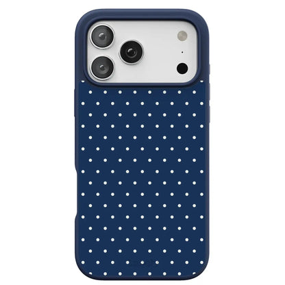 On the Dot | Navy Polka Dot Case