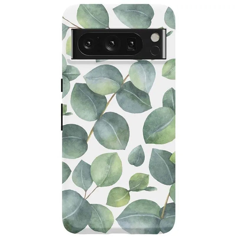 Leaf Me Alone | Green Floral Print Google Pixel Case