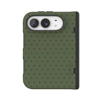 On the Dot | Olive Green Polka Dot Case