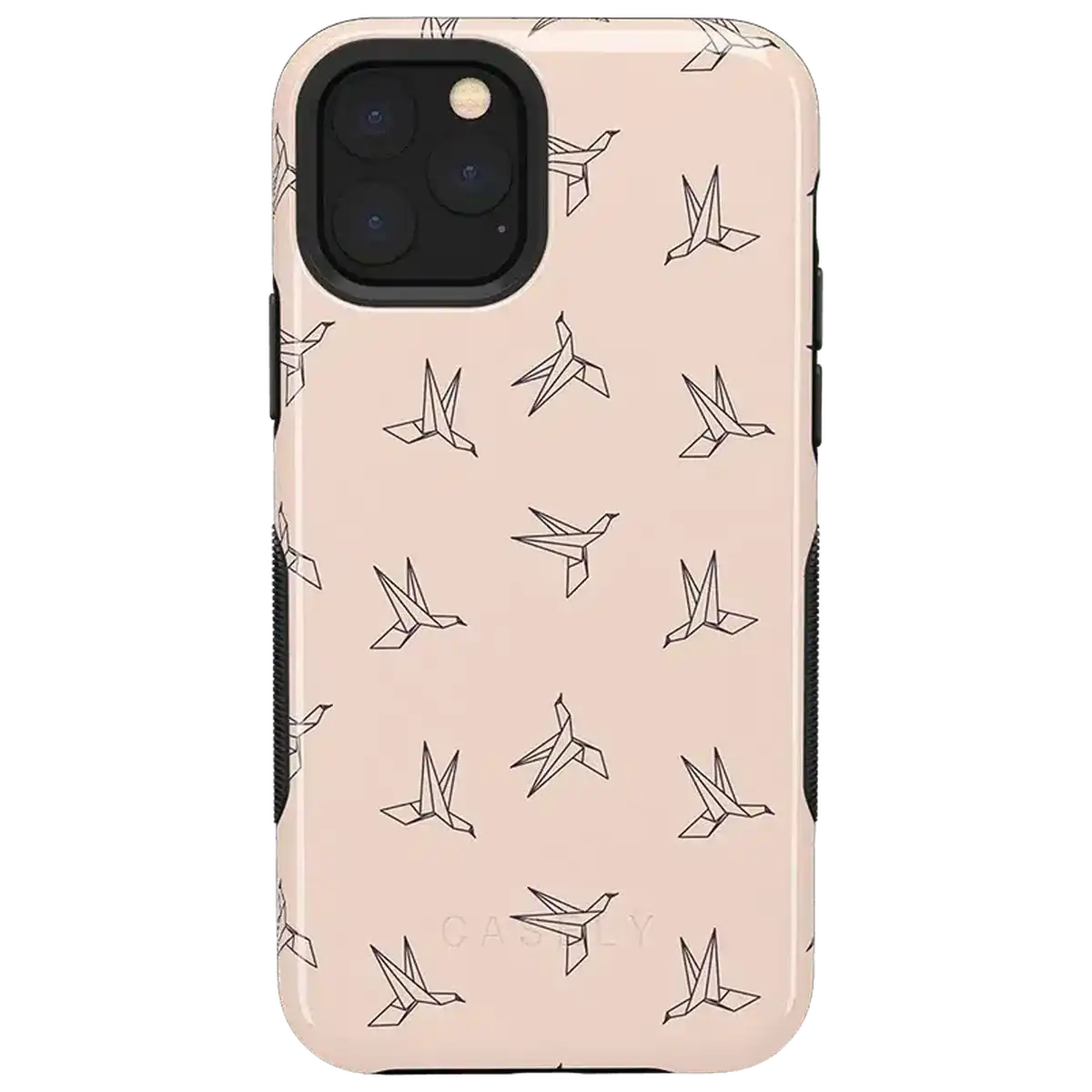 Paper Crane Origami | Beige Pattern
