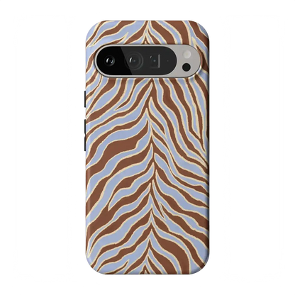 Untamed | Brown & Blue Zebra Case