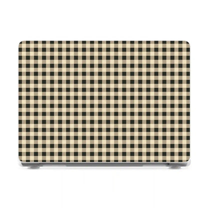 Cedar Lane | Black & Cream Gingham Laptop Shell