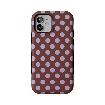 Spotted in SoHo | Burgundy Polka Dot Case