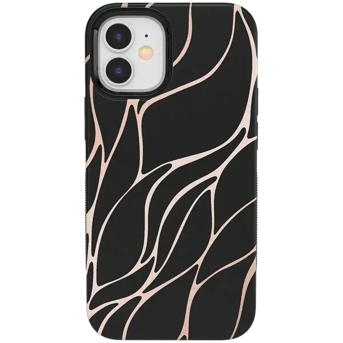 Midnight Ride | Black and Gold Metallic Waves Case