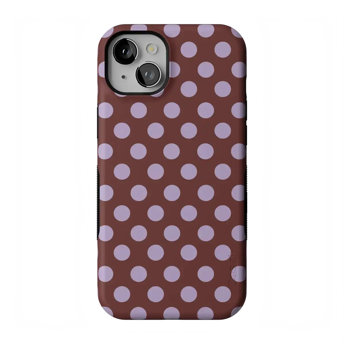 Spotted in SoHo | Burgundy Polka Dot Case