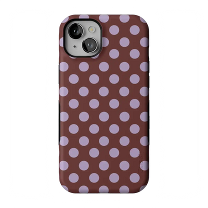 Spotted in SoHo | Burgundy Polka Dot Case