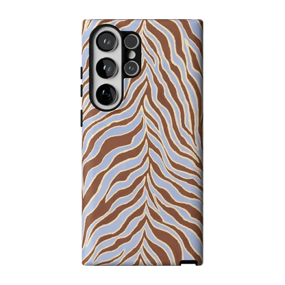 Untamed | Brown & Blue Zebra Case
