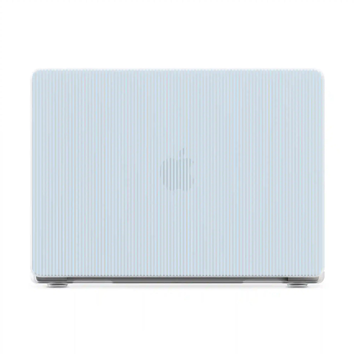 Stripes and the City | Light Blue Pinstripe Laptop Shell
