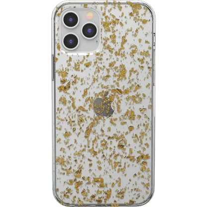 Morning Sparkle | Rose and Gold Flaked Clear Case