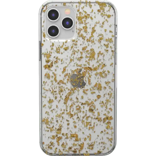 Morning Sparkle | Rose and Gold Flaked Clear Case