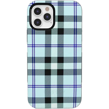 As if! | Light Blue Plaid Case
