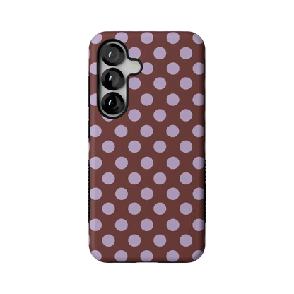 Spotted in SoHo | Burgundy Polka Dot Case