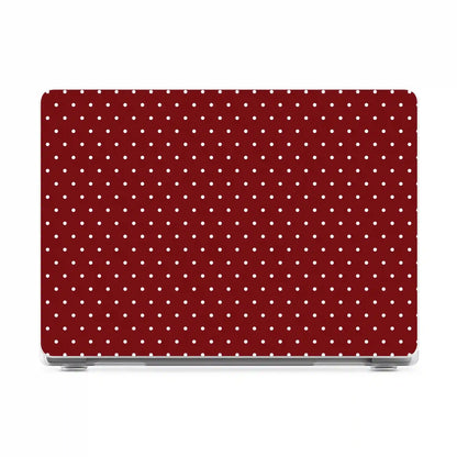 On the Dot | Maroon Polka Dot Laptop Shell
