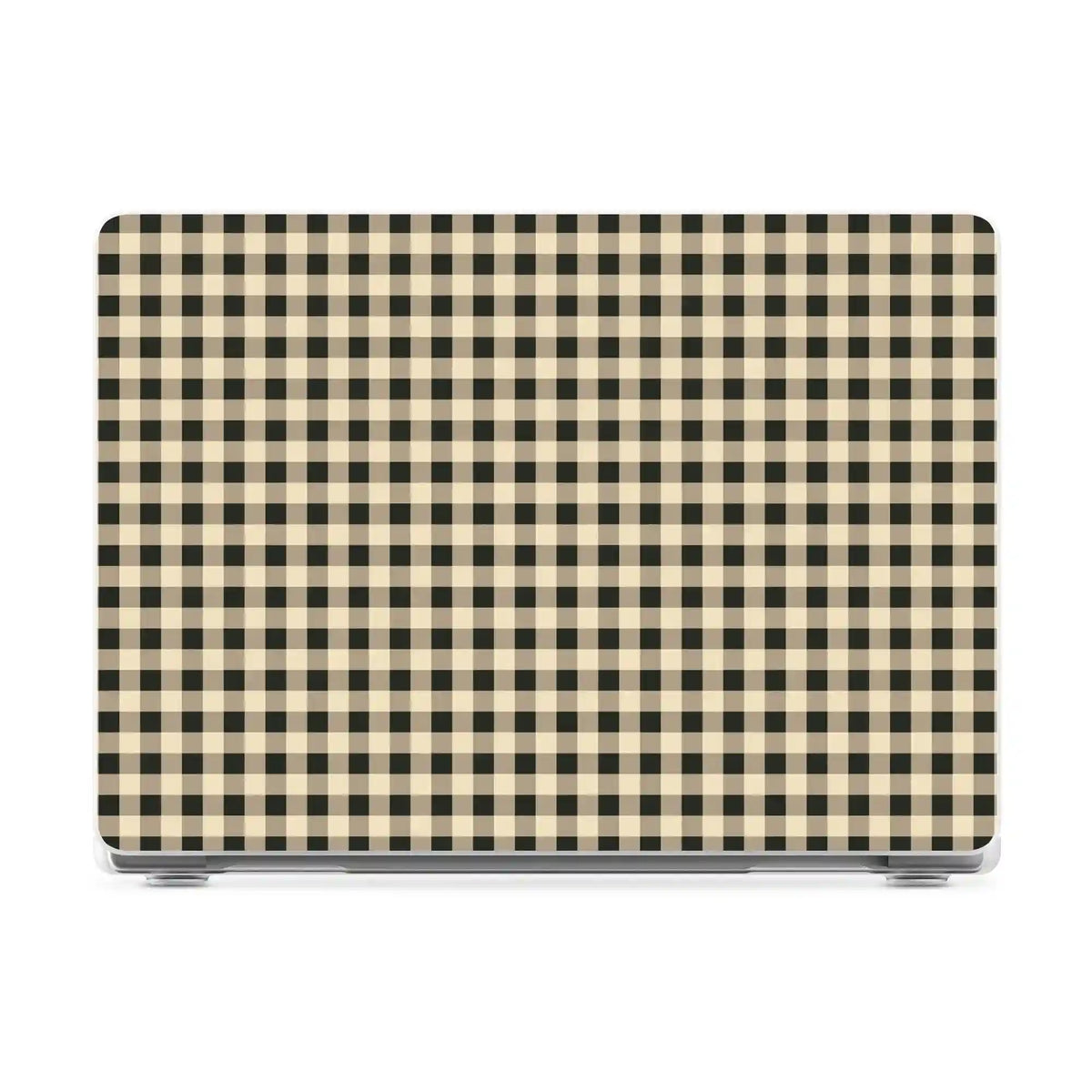 Cedar Lane | Black & Cream Gingham Laptop Shell