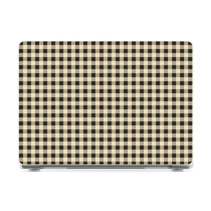 Cedar Lane | Black & Cream Gingham Laptop Shell