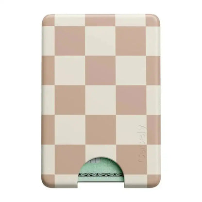 Fit Check | Neutral Checkerboard MagWallet