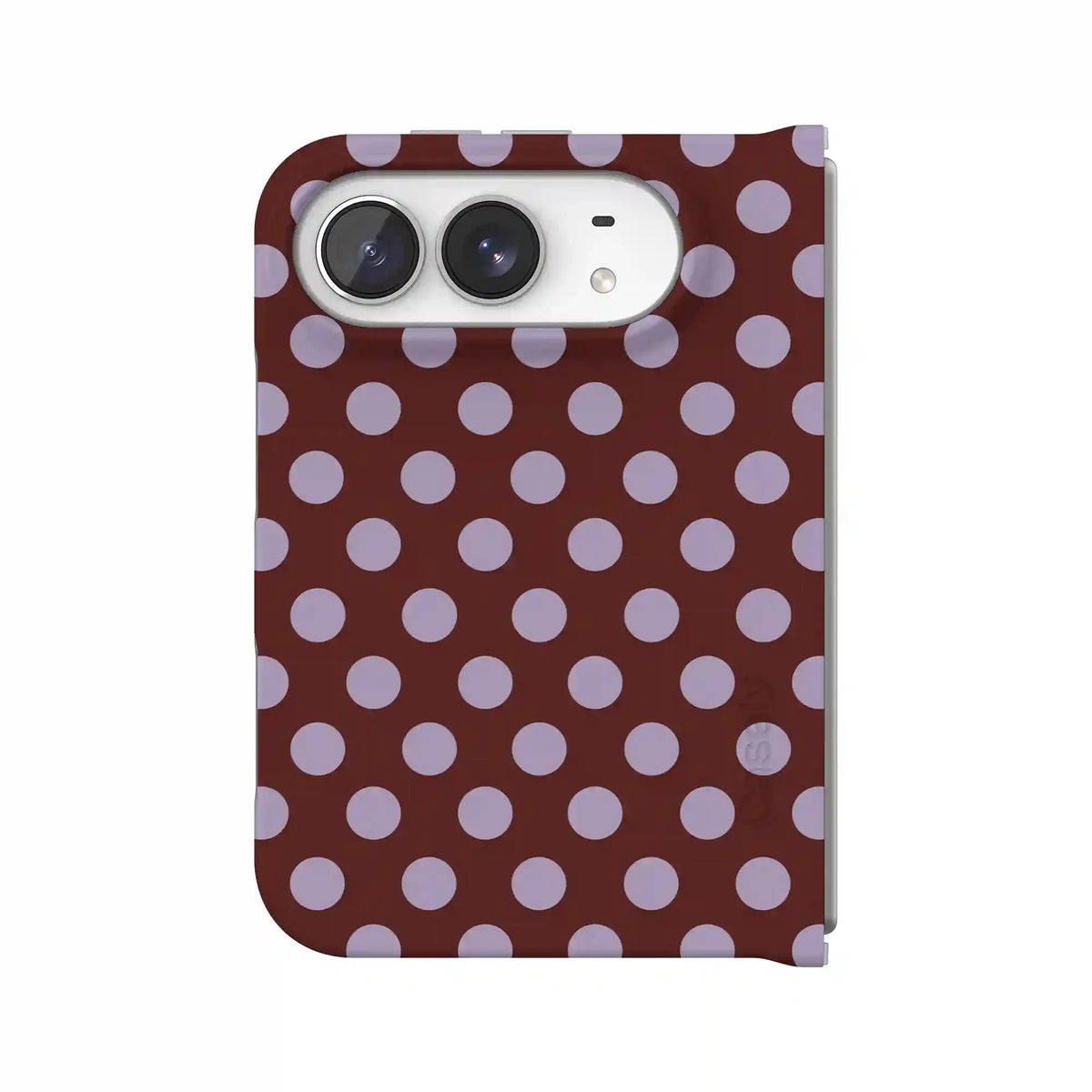 Spotted in SoHo | Burgundy Polka Dot Case