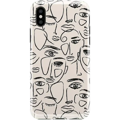 We're All Human | Minimal Face Art Case