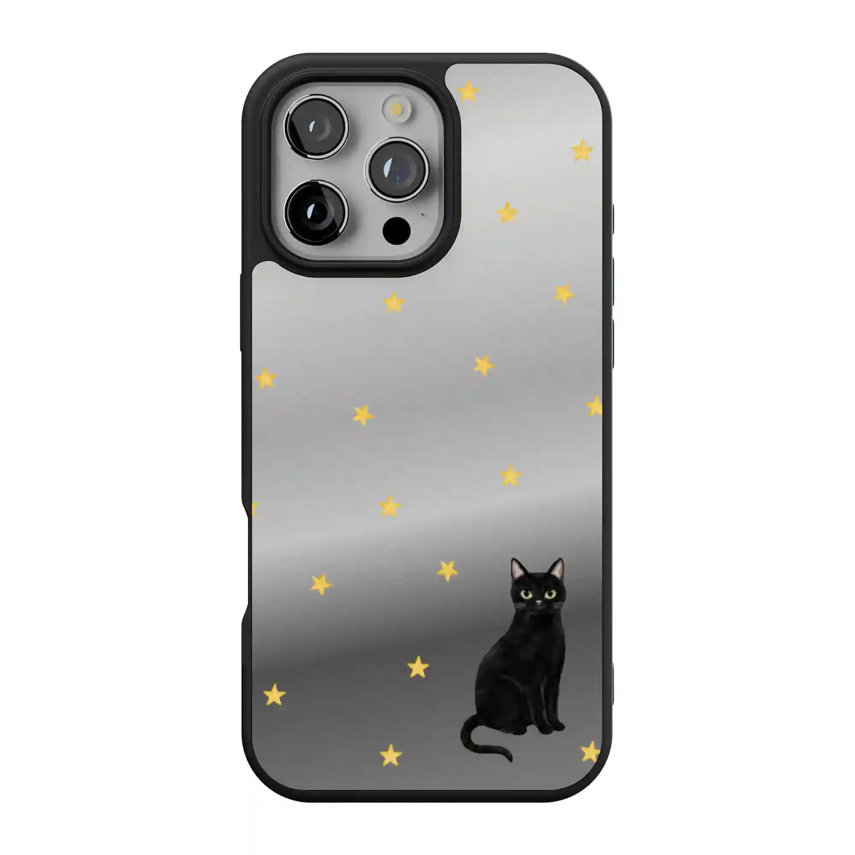 Black Meow-gic | Mirrored Cat Case