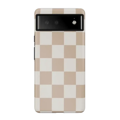 Fit Check | Neutral Checkerboard Google Pixel Case