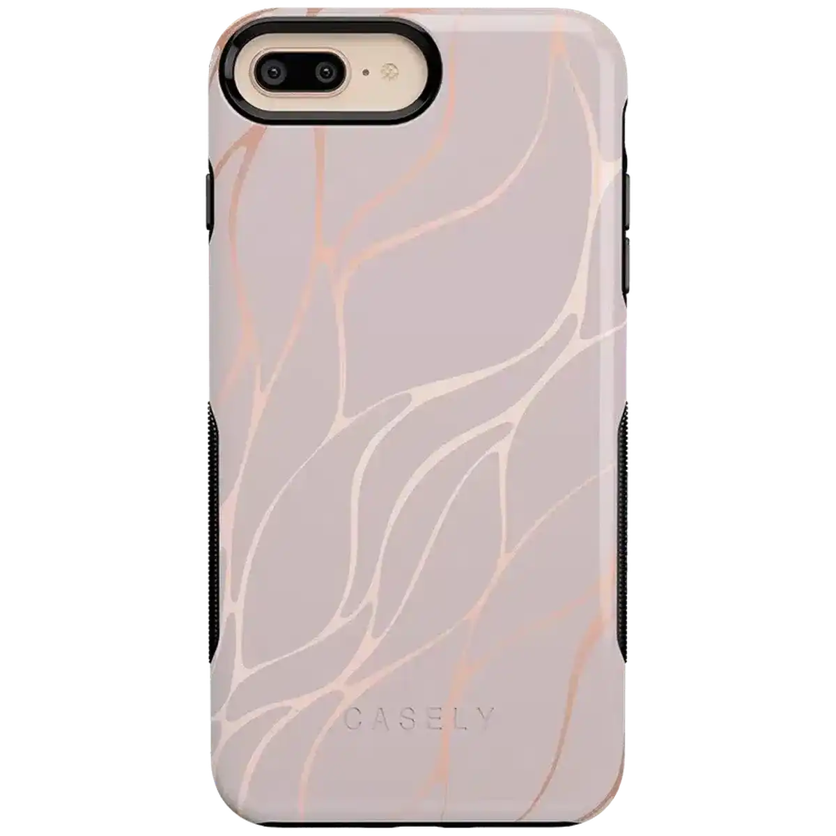 Midnight Ride | Pink and Gold Metallic Waves Case