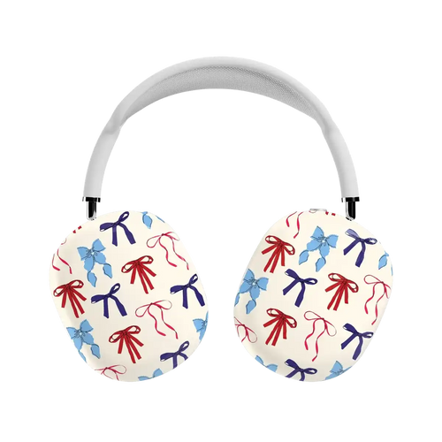 American Girlie | Red White & Blue Bows AirPods Max Case