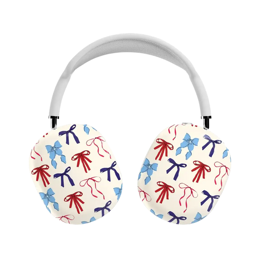 American Girlie | Red White & Blue Bows AirPods Max Case