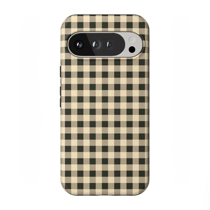 Cedar Lane | Black & Cream Gingham Case