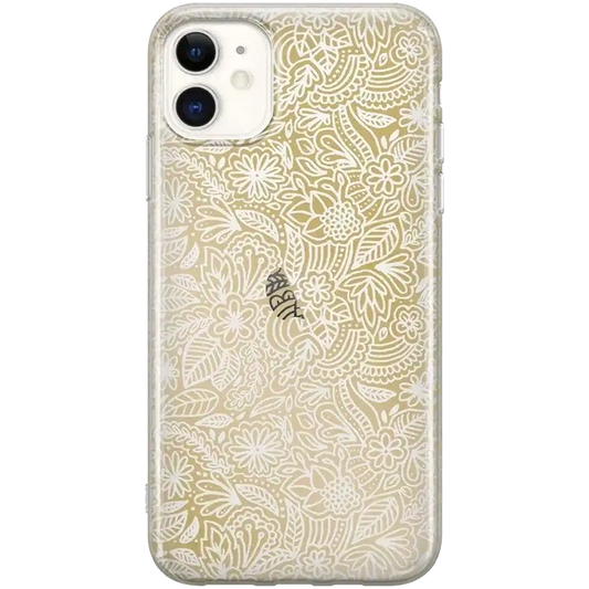 Floral Mandala | Rose Gold Clear Case