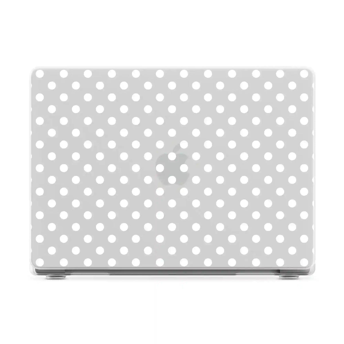 Spotted in SoHo | White Polka Dot Laptop Shell