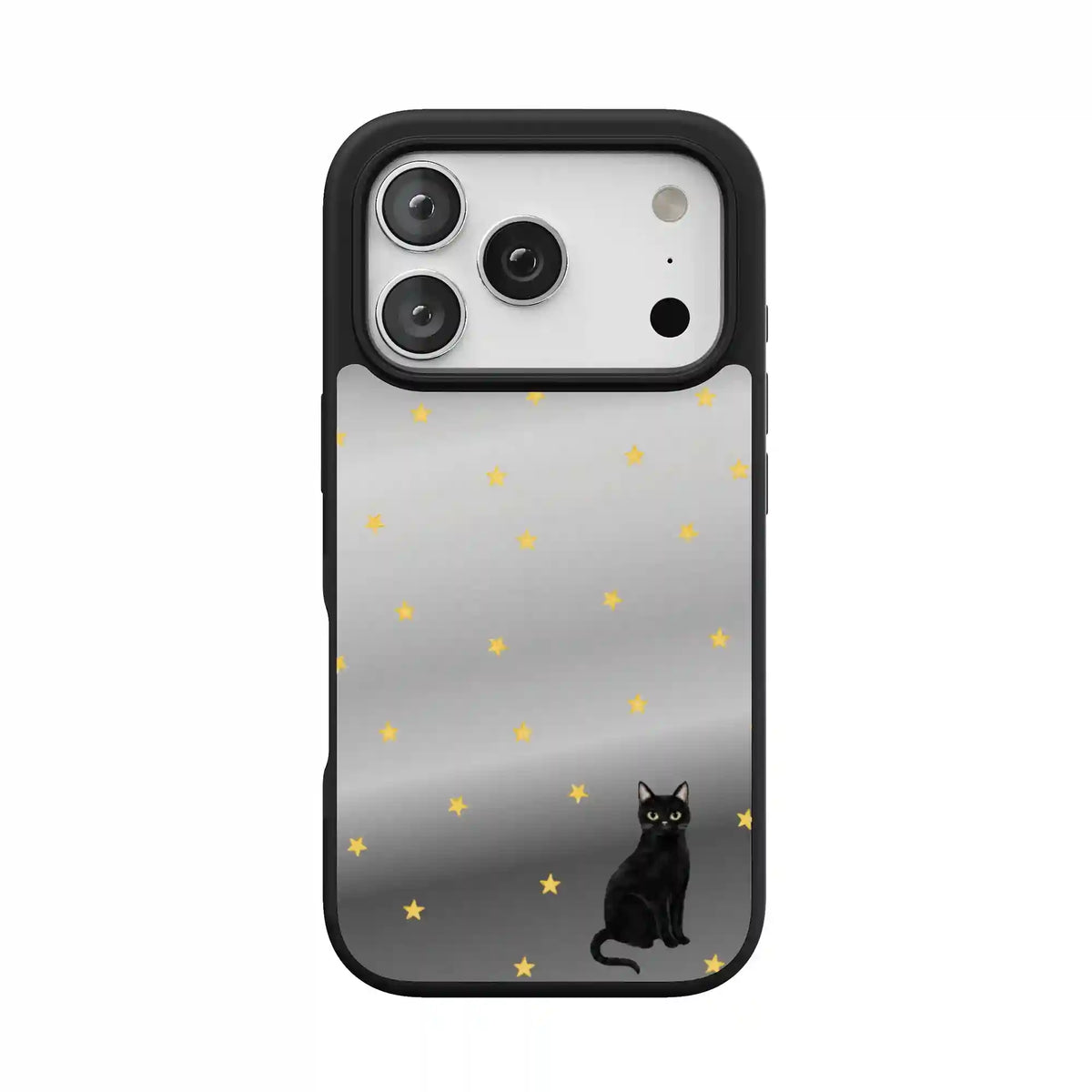 Black Meow-gic | Mirrored Cat Case