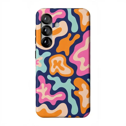 Midnight Color Splash | Abstract Retro Samsung Case