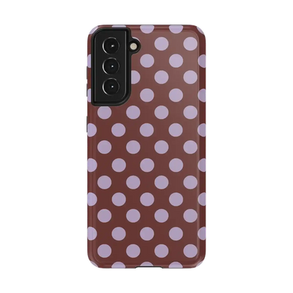 Spotted in SoHo | Burgundy Polka Dot Case