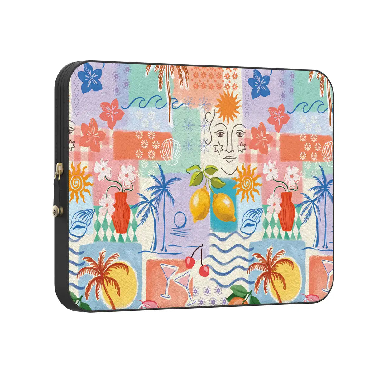 Tropical Heat | Beachy Collage Laptop Case