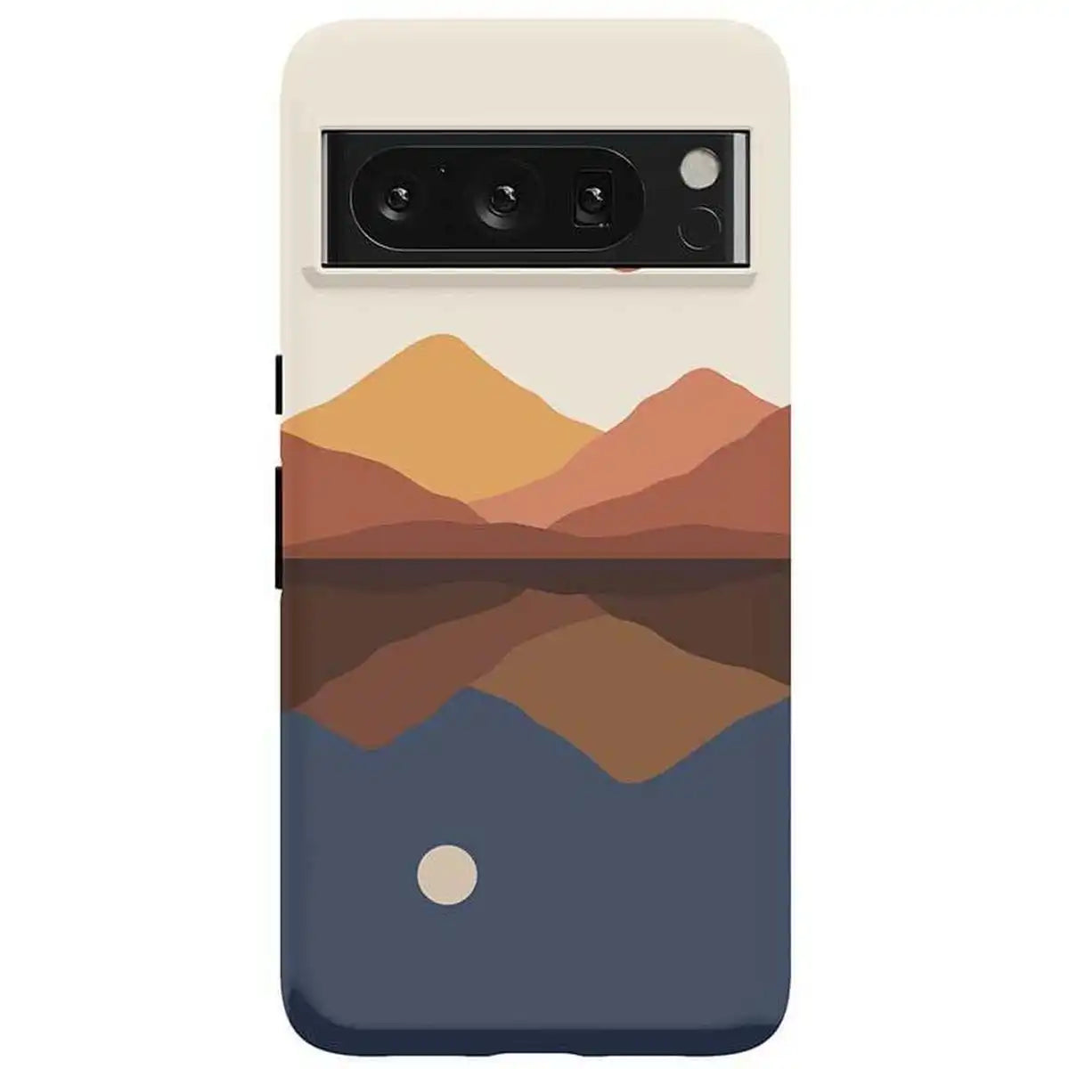 Opposites Attract | Day & Night Colorblock Mountains Google Pixel Case