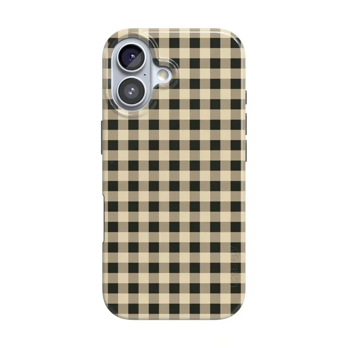 Cedar Lane | Black & Cream Gingham Case
