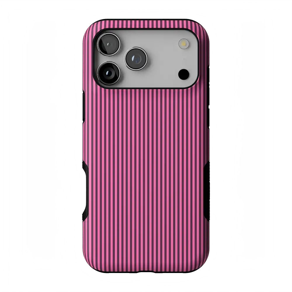 Stripes and the City | Pink & Purple Pinstripe Case