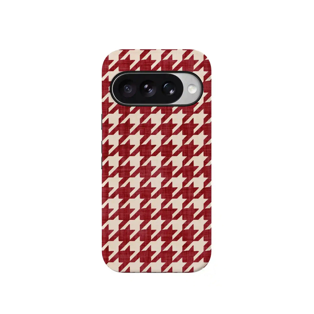 Scarlet Stitch | Red Houndstooth Case