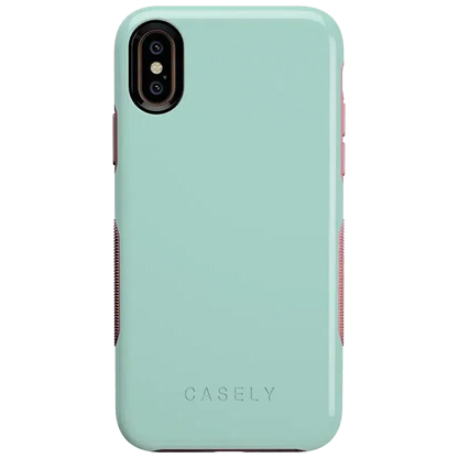Mint Green on Pink | Ultra-Protective Bold Case