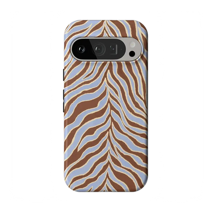 Untamed | Brown & Blue Zebra Case