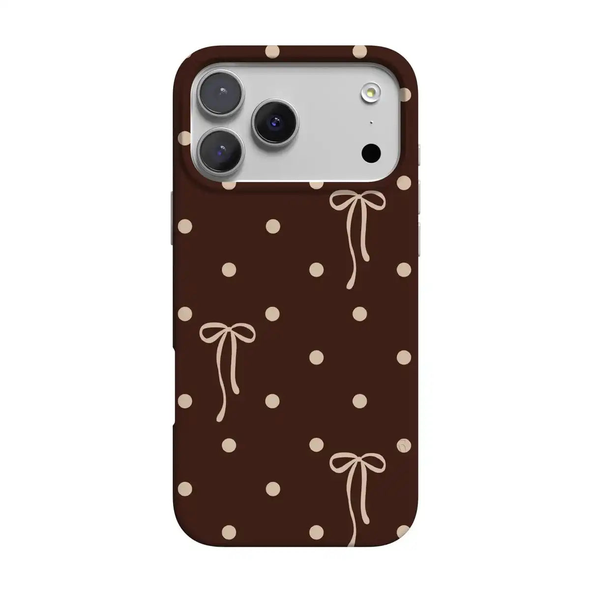 Teddy Bows | Brown Polka Dot Case