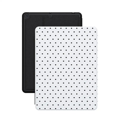 On the Dot | Black Polka Dot iPad Case