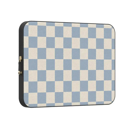 Fit Check | Light Blue Checkerboard Laptop Case