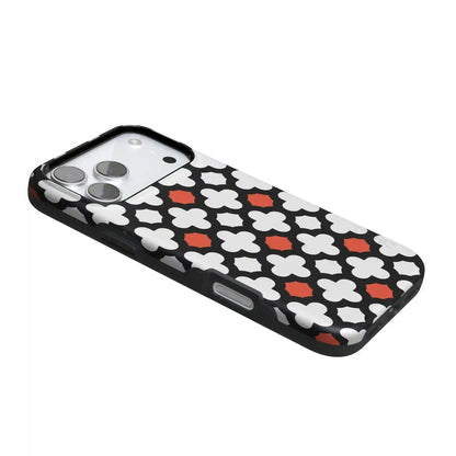 Red Lattice Tile | High Contrast Design Case