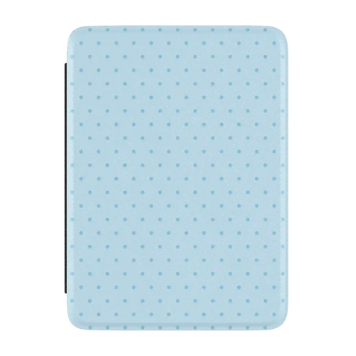 On the Dot | Blue Monochrome Polka Dot Kindle Case